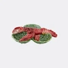 Bordallo Pinheiro Bordallo Pinhero Cabbage With Lobsters Small Appetizer Plate In Green