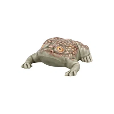 Bordallo Pinheiro Toads Large Figurine Figurine In Gray,brown