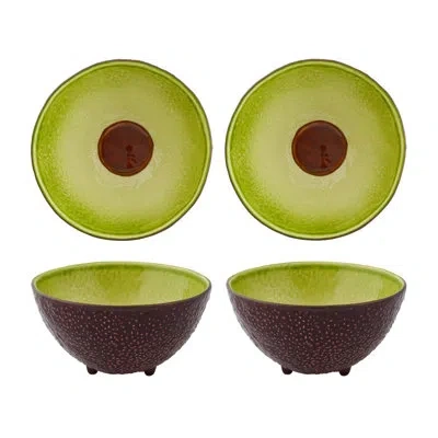 Bordallo Pinheiro Tropical Fruits Avocado Dessert Bowl