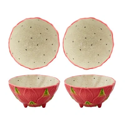 Bordallo Pinheiro Tropical Fruits Dragon Fruit Dessert Bowl