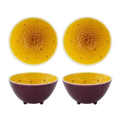 Bordallo Pinheiro Tropical Fruits Passion Fruit Dessert Bowl