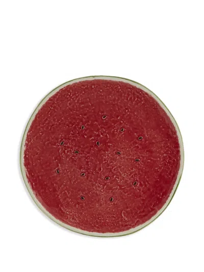 Bordallo Pinheiro Vassoio Plate In Red