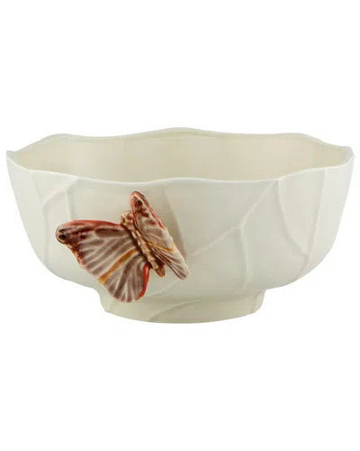 Bordallo Pinhiero 100oz Salad Bowl Cloudy Butterflies By Claudia Sch In White