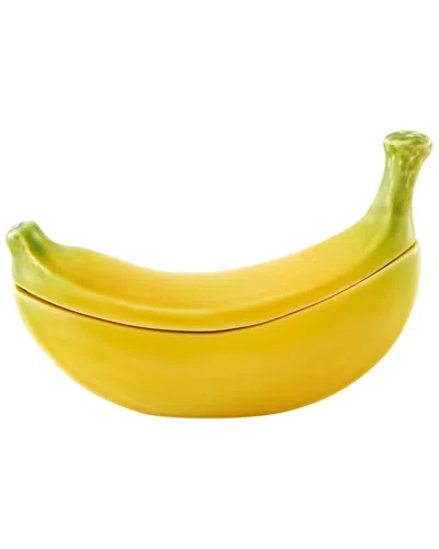 Bordallo Pinhiero Banana Madeira Box In Yellow