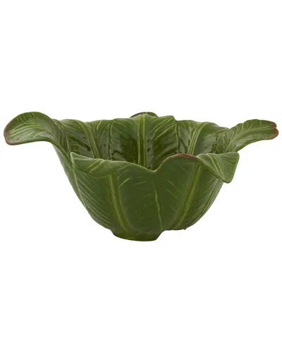 Bordallo Pinhiero Banana Madeira Salad Bowl In Green