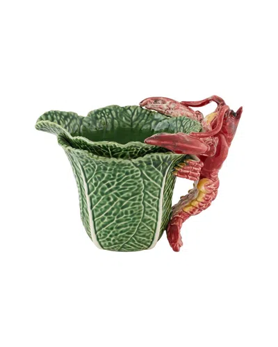 Bordallo Pinhiero Bordallo Pinheiro Cabbage With Lobster 1.7l Pitcher In Green