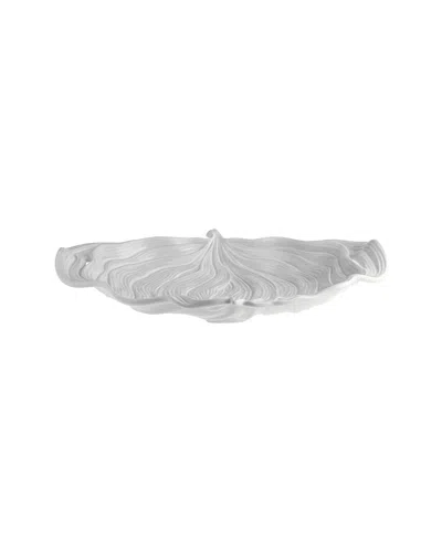 Bordallo Pinhiero Bordallo Pinheiro Folha Platter Leaf In White