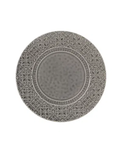 Bordallo Pinhiero Bordallo Pinheiro Rua Nova Charger Plate In Gray