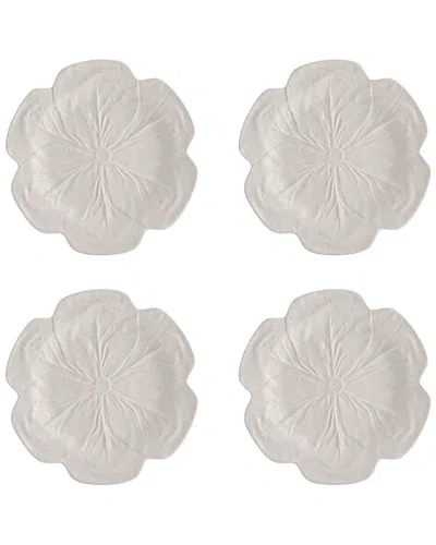 Bordallo Pinhiero Bordallo Pinheiro Set Of 4 Cabbage Dinner Plates In Green
