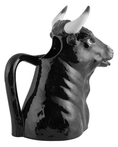 Bordallo Pinhiero Bull Pitchers In Black