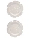BORDALLO PINHIERO CABBAGE BEIGE CHARGER PLATES (SET OF 2)