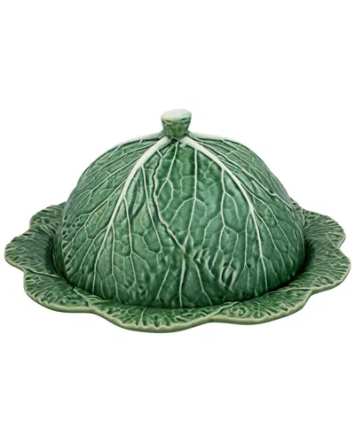 BORDALLO PINHIERO CABBAGE GREEN CHEESE TRAY WITH LID