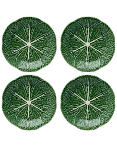 BORDALLO PINHIERO BORDALLO PINHEIRO SET OF 4 CABBAGE DESSERT PLATES