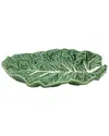 BORDALLO PINHIERO CABBAGE GREEN FRUIT PLATTER