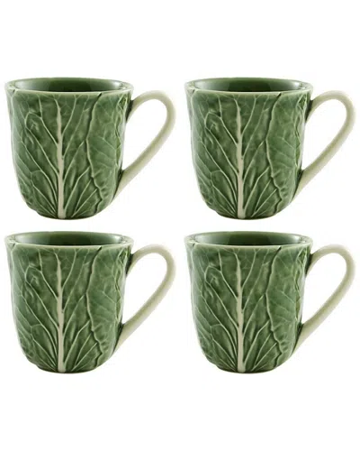 BORDALLO PINHIERO BORDALLO PINHEIRO SET OF 4 CABBAGE MUGS