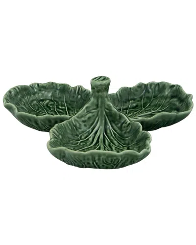 Bordallo Pinhiero Cabbage Green Olive Dish In Brown