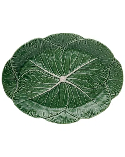 BORDALLO PINHIERO CABBAGE GREEN OVAL PLATTER