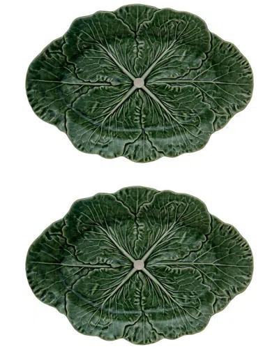 Bordallo Pinhiero Bordallo Pinheiro Set Of 2 Cabbage Oval Platters