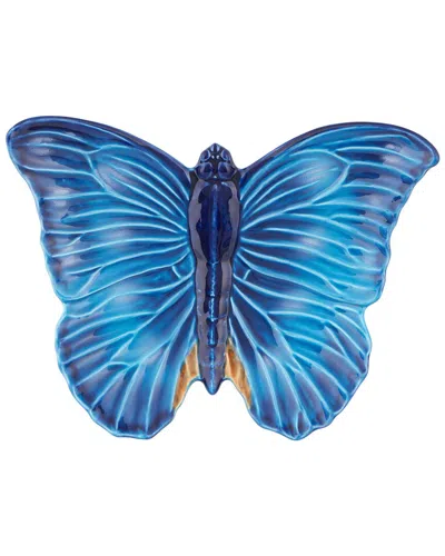 Bordallo Pinhiero Catchall Tray Cloudy Butterflies By Claudia Schiff In Blue