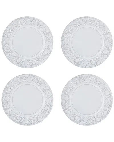 Bordallo Pinhiero Rua Nova White Dinner Plates (set Of 4)