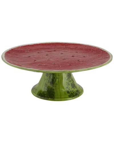 Bordallo Pinhiero Watermelon 13in Cake Stand