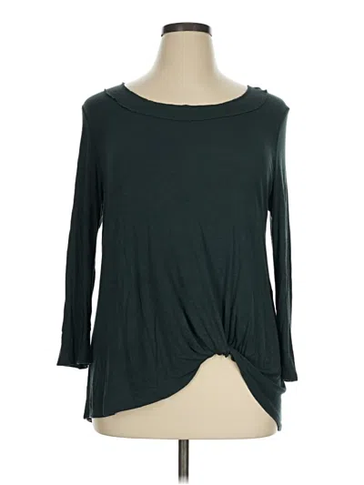 Pre-owned Bordeaux 3/4 Sleeve T-shirt In Green