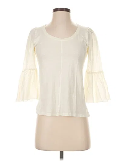 Pre-owned Bordeaux 3/4 Sleeve T-shirt In Ivory