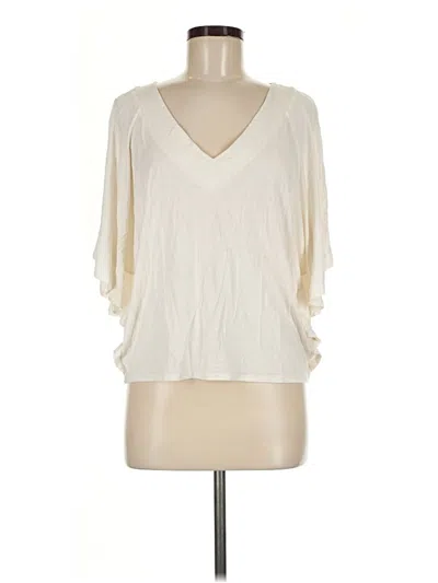 Pre-owned Bordeaux 3/4 Sleeve T-shirt In Ivory
