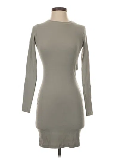 Pre-owned Bordeaux Casual Dress In Gray