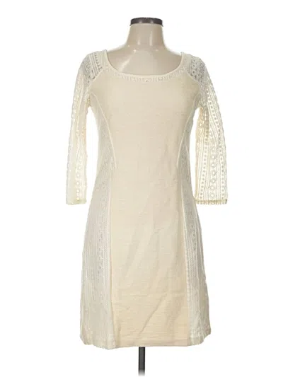 Pre-owned Bordeaux Casual Dress In Ivory