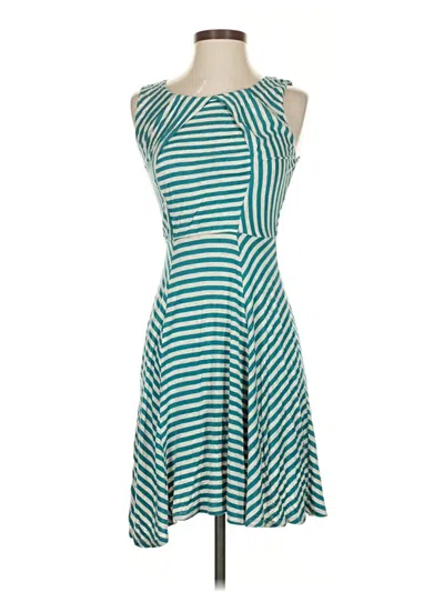 Pre-owned Bordeaux Casual Dress In Teal
