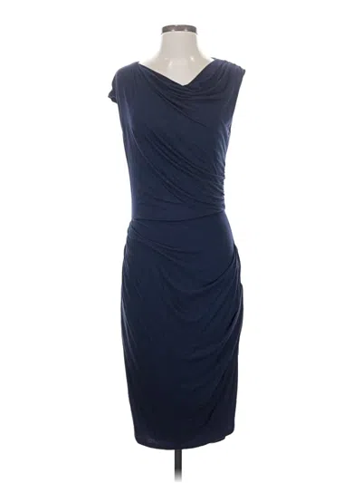 Pre-owned Bordeaux Cocktail Dress In Blue