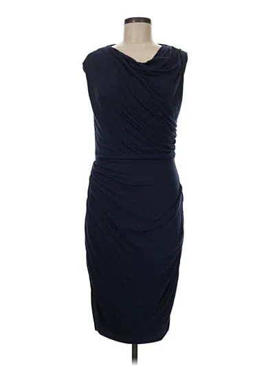 Pre-owned Bordeaux Cocktail Dress In Blue