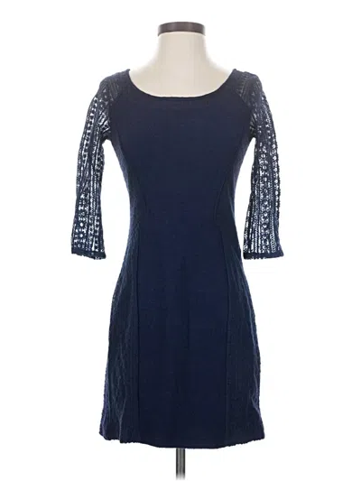 Pre-owned Bordeaux Cocktail Dress In Blue