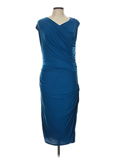 Pre-owned Bordeaux Cocktail Dress In Blue