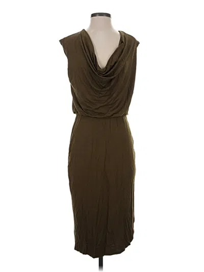 Pre-owned Bordeaux Cocktail Dress In Brown