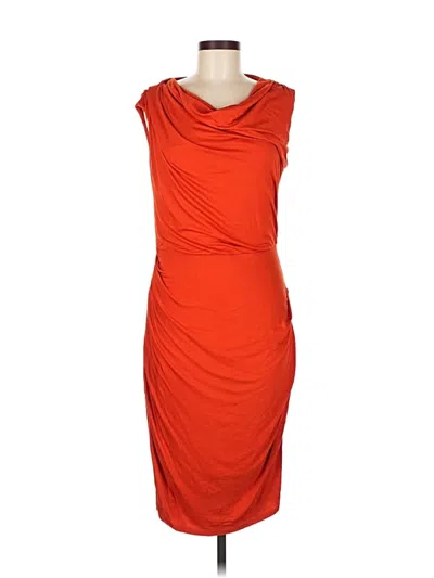 Pre-owned Bordeaux Cocktail Dress In Orange