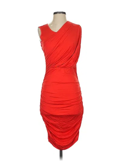 Pre-owned Bordeaux Cocktail Dress In Red