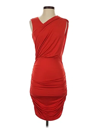 Pre-owned Bordeaux Cocktail Dress In Red