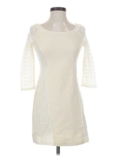 Pre-owned Bordeaux Cocktail Dress In White