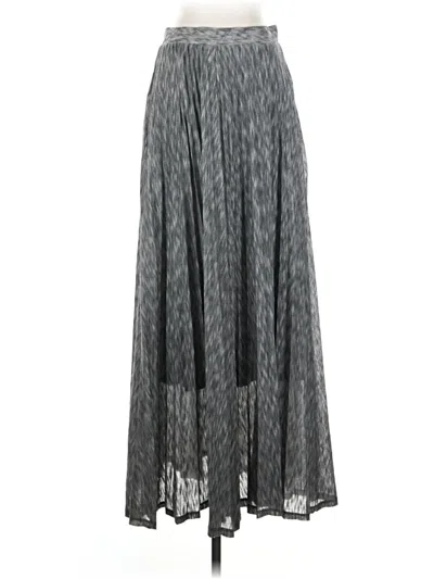 Pre-owned Bordeaux Formal Skirt In Gray