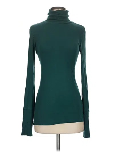 Pre-owned Bordeaux Long Sleeve Top Green Turtleneck Tops