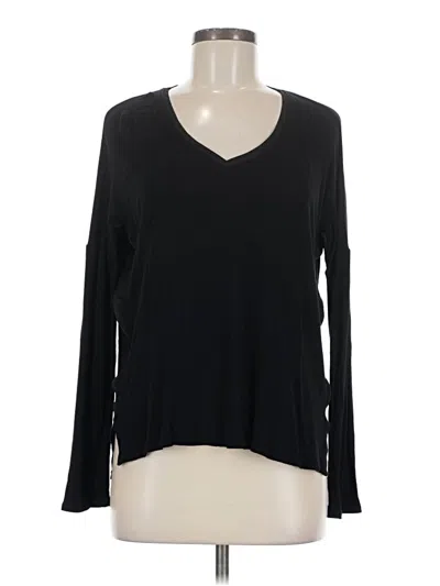 Pre-owned Bordeaux Long Sleeve T-shirt In Black