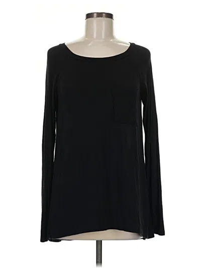 Pre-owned Bordeaux Long Sleeve T-shirt In Black