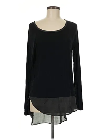 Pre-owned Bordeaux Long Sleeve T-shirt In Black