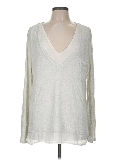 Pre-owned Bordeaux Long Sleeve T-shirt In Silver
