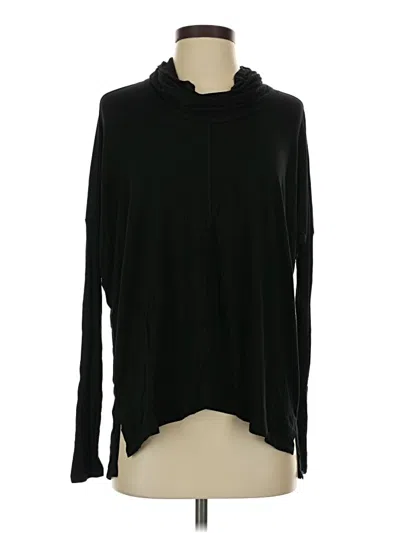 Pre-owned Bordeaux Long Sleeve Turtleneck In Black