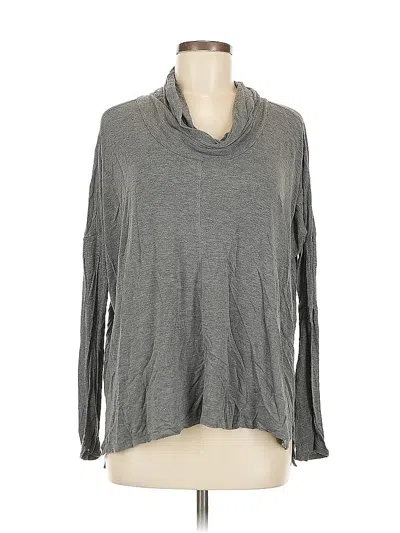 Pre-owned Bordeaux Long Sleeve Turtleneck In Gray