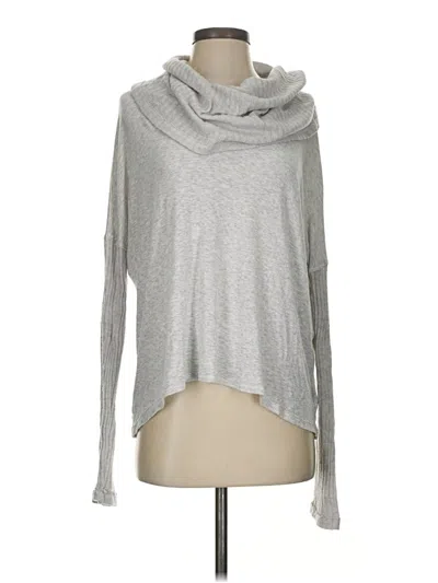 Pre-owned Bordeaux Long Sleeve Turtleneck In Gray