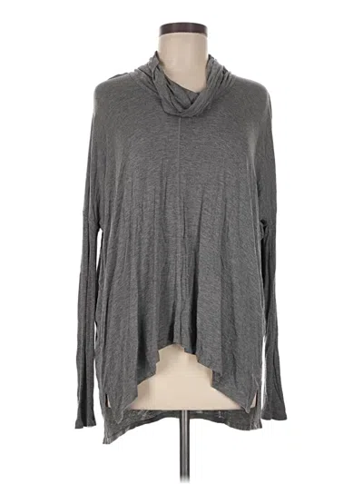Pre-owned Bordeaux Long Sleeve Turtleneck In Gray